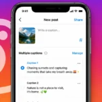 Instagram -multiple- captions